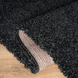 "Bravich Charcoal Thick Shaggy Rug - California - 80X150Cm (2'8""x5')" - thumbnail 5