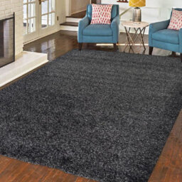 "Bravich Charcoal Thick Shaggy Rug - California - 80X150Cm (2'8""x5')" - thumbnail 1