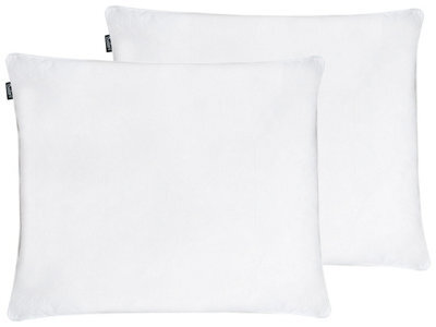 Wyld And Coco White Duck Down And Feather Pillows Set Of 2 50 X 60 Cm - High Loft Plush Support - image 1