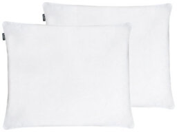 Wyld And Coco White Duck Down And Feather Pillows Set Of 2 50 X 60 Cm - High Loft Plush Support - thumbnail 1