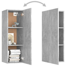 Vidaxl Tv Cabinet Concrete Grey 30.5X30X90 Cm Engineered Wood - thumbnail 6