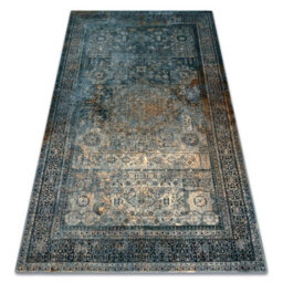RugsX Wool Carpet Omega Mamluk Vintage Rosette Dark Blue  135X200 Cm - thumbnail 1