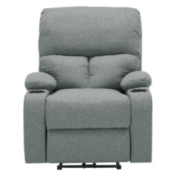 Living And Home Grey Single Sofa Recliner Armchair Reclining Chair With Massage & Heat - thumbnail 3