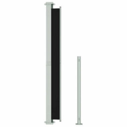 Walplus Patio Retractable Side Awning Garden Sun Shade Canopy Gazebo For Back Door, Porch, Patio 180X500 Cm Black - thumbnail 5