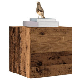 Berkfield Wall Mounted Tv Cabinet Old Wood 30.5X30X30 Cm - thumbnail 1