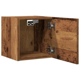 Berkfield Wall Mounted Tv Cabinet Old Wood 30.5X30X30 Cm - thumbnail 7