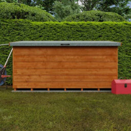 Buttercup Farm 6X2.3 Tool Chest 12mm Shed - L175 X W67.5 X H97.5 Cm - Solid Wood/softwood/pine - Burnt Orange - thumbnail 3