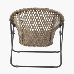 Pacific Lifestyle Tobs Pe Rattan Bistro Set Foldable Natural Outdoor Garden Chairs And Tempered Glass Table - thumbnail 7