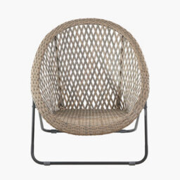 Pacific Lifestyle Tobs Pe Rattan Bistro Set Foldable Natural Outdoor Garden Chairs And Tempered Glass Table - thumbnail 4
