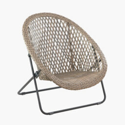 Pacific Lifestyle Tobs Pe Rattan Bistro Set Foldable Natural Outdoor Garden Chairs And Tempered Glass Table - thumbnail 5