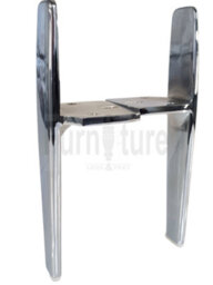 L&F 4 Chrome Furniture Settee Legs Cabinet Sofa Metal Feet 170mm High Chair Beds - thumbnail 3