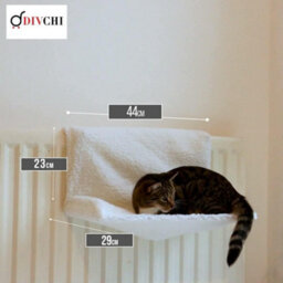 Divchi Cat Radiator Bed, Cat Bed  Warm Fleece Cat Hammock With Washable Fleece Cover  Hanging Radiator Cat Bed - thumbnail 4