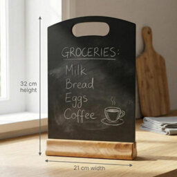 Chabrias Ltd Chabrias A4 Chalkboard Table Sign Wooden Stand Menu Wedding Reserved Display Board - thumbnail 3