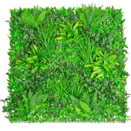 Primrose Artificial Mixed Plants Green Garden Wall Patio Hedge 4 Panels 1M X 1M - thumbnail 1