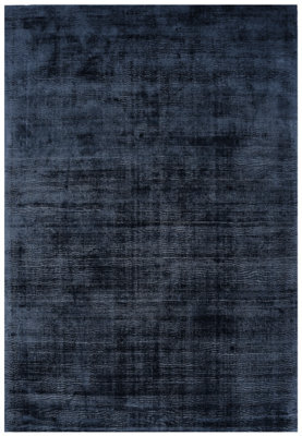 Handmade Rug, Plain Bedroom, & Livingroom Rug, Easy To Clean Plain Rug, 7mm Pile Navy Modern Classy Rug-66 X 240Cm (Runner) - image 1
