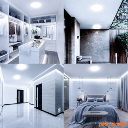 Paul Russells Led Round Panel Modern Ceiling Lights, 12W 1200 Lumens, Ip44, 6500K Day Light, Pack Of 2 - thumbnail 8