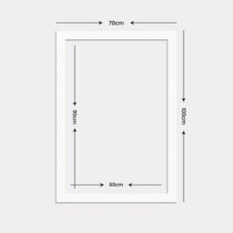 Ak Frames 100X70Cm White Picture Mounts To Fit 90X60Cm Aperture Size - Mount Board Only (No Frame Included) - thumbnail 3