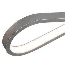 Luminosa Lighting Luminosa Bucle Wall Lamp 20W Led 3000K, 1750Lm, Polished Chrome, White, Frosted Acrylic - thumbnail 4