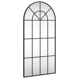 Vidaxl Wall Mirror Black 50X100 Cm Arch Iron - thumbnail 2