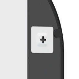 Vidaxl Wall Mirror Black 50X100 Cm Arch Iron - thumbnail 6