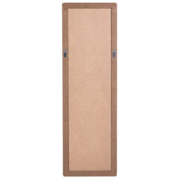 Beliani Wall Mirror Galan 50 Cm 160 Cm Light Brown - thumbnail 4