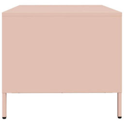 Berkfield Coffee Table Pink 68.5X50X43.5 Cm Cold-Rolled Steel - thumbnail 7