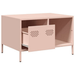 Berkfield Coffee Table Pink 68.5X50X43.5 Cm Cold-Rolled Steel - thumbnail 5
