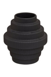 Orsina Lightweight Black Small Vase, Versatile And Stylish Flower Ceramic Vase, Modern Design Vase For Flowers - thumbnail 3