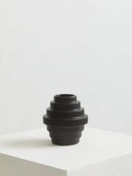 Orsina Lightweight Black Small Vase, Versatile And Stylish Flower Ceramic Vase, Modern Design Vase For Flowers - thumbnail 5