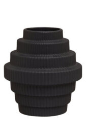 Orsina Lightweight Black Small Vase, Versatile And Stylish Flower Ceramic Vase, Modern Design Vase For Flowers - thumbnail 1