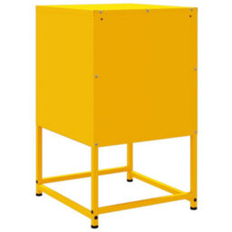 Berkfield Bedside Cabinet Mustard Yellow 36X39X60.5 Cm Steel - thumbnail 8