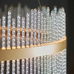 Luminosa Lighting Luminosa Trapani Pendant Ceiling Light Brushed Gold Plated, Clear Glass - thumbnail 5