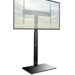 Futura Universal Tv Stand 30 To 75 Inch Tvs, Swivel & Height Adjustable, 60Kg Load, Max Vesa 600X400mm, Tempered Glass Base