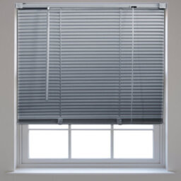 Furnished Pvc Venetian Blinds - Grey 25mm Slats Trimmable Blinds For Windows And Doors  (W)170Cm (L)210Cm