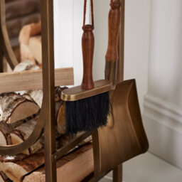 Dibor Contemporary Fireplace Freestanding Fireside Log Holder Storage Rack - thumbnail 3