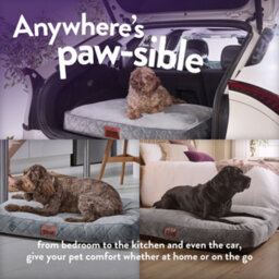 Slumberdown Padded Dog Bed: Cosy Comfort For A Happy Pup, Grey - thumbnail 7
