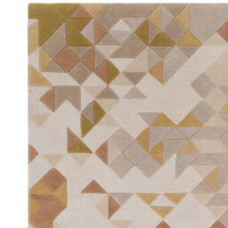 Gold Multi Geometric Optical/ (3D) ,handmade Modern Rug Easy To Clean Living Room And Bedroom-160Cm X 230Cm - thumbnail 4