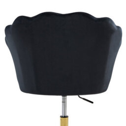 Beliani Desk Chair Monticello Velvet Black - thumbnail 8
