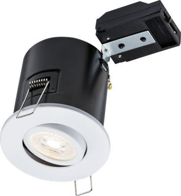 Luminosa Lighting Luminosa Tilt Gu10 Fire-Rated Downlight -White 230V Ip20 35W - image 1