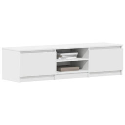 Berkfield Classic Tv Cabinet White 140X40X35.5 Cm Engineered Wood - thumbnail 4