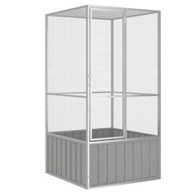 Walplus Bird Cage Grey 111X107X211.5 Cm Galvanised Steel - image 1