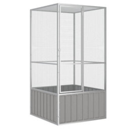 Walplus Bird Cage Grey 111X107X211.5 Cm Galvanised Steel - thumbnail 1