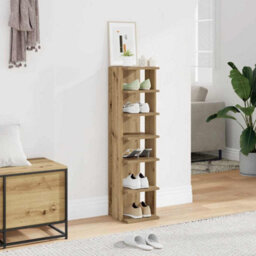 Walplus Shoe Cabinet Artisan Oak 28X27X102 Cm Engineered Wood - thumbnail 3