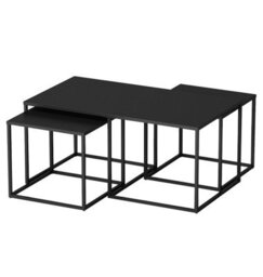 Hallowood Furniture Bewdley Metal Coffee Table With Nest Of Tables - thumbnail 8
