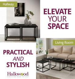 Hallowood Furniture Bewdley Metal Coffee Table With Nest Of Tables - thumbnail 6