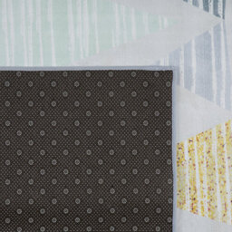 Beliani Area Rug Multicolour Geometric Distressed Pattern 80 X 150 Cm - Low Pile Polyester - thumbnail 6