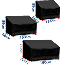 Garden Bench Cover, Weatherproof Protective Cover For 2 3 4 Seater Bench, Furniture 163X66X89Cm - thumbnail 7