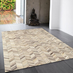 Natural Abstract Handmade Luxurious Modern Cowhide Rug For Living Room And Bedroom-120Cm X 170Cm - thumbnail 1