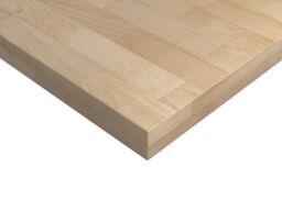 GoodHome Hartland Natural Oak Veneer Straight Solid Oak Worktop (T) 2.7Cm X (L) 80.5Cm X (W) 45.5Cm - thumbnail 3