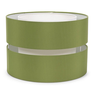 Valuelights Sophia Large Olive 2 Tier Ceiling Light Shade And Bulb (D)35Cm - image 1